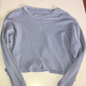 light blue ”square ribbed” top